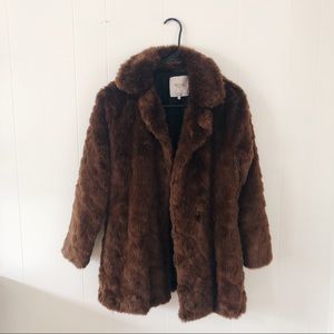 Zara faux fur coat